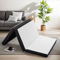 Smiaoer 4 inches Folding Twin Size Memory Foam Mattress with Cover,Tri-fold Portable Mattress Topper for Guest Bed,Camping