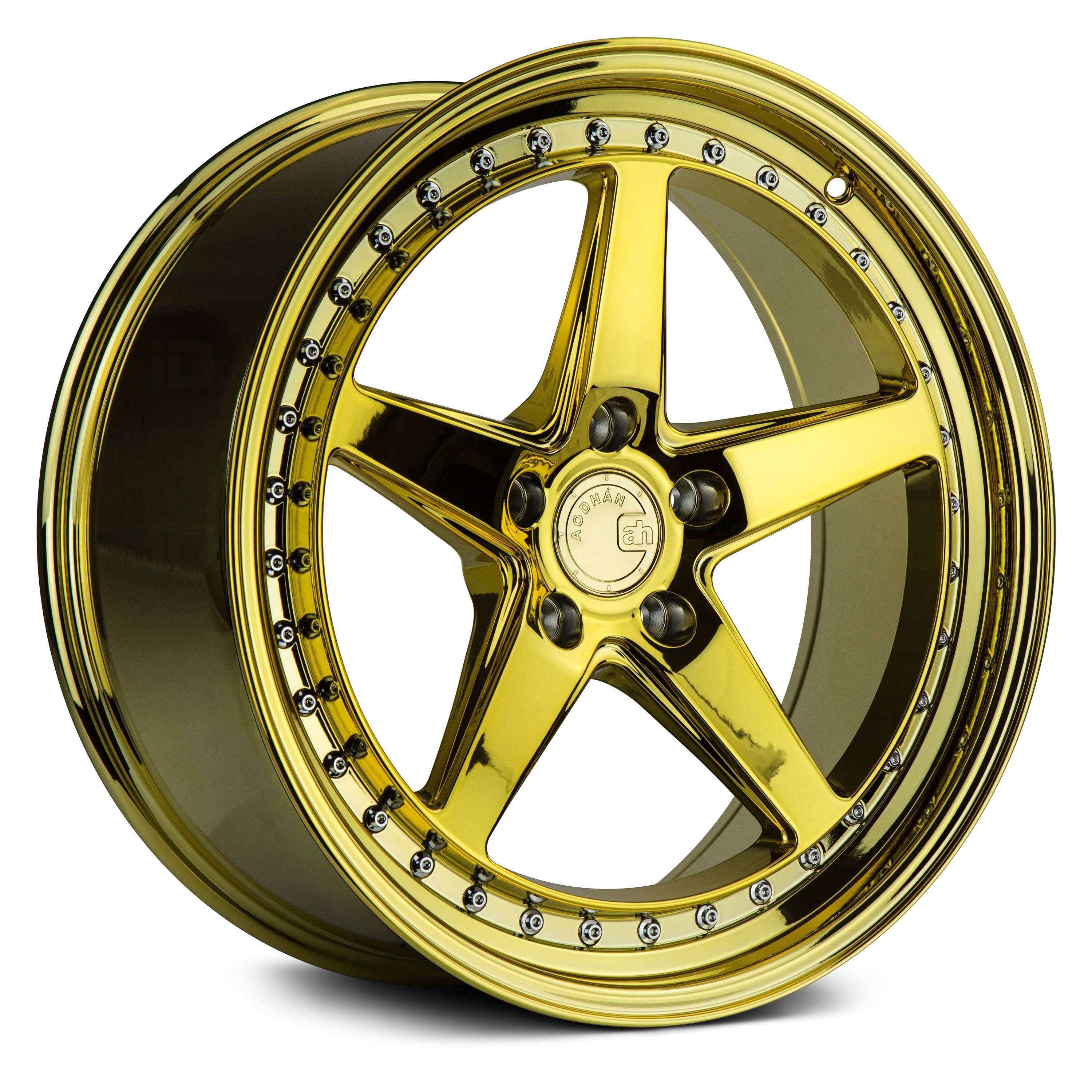Aodhan - DS05 Gold Vacuum with Chrome Rivets (18x22 x 9.5