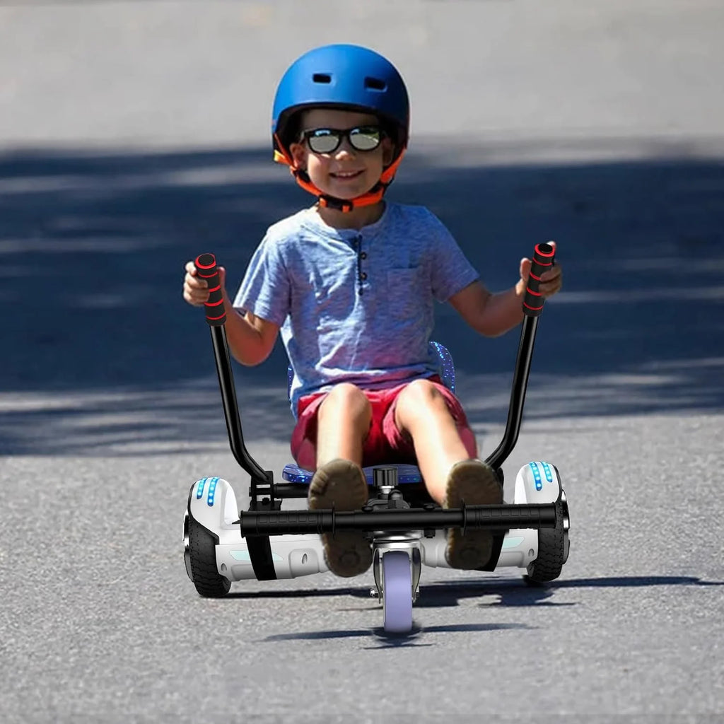 LIEAGLE Hoverboard with Seat Attachment, 6.5 inch Self Balancing Scooter S62540