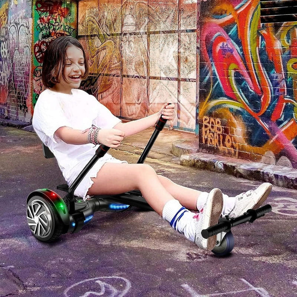 LIEAGLE Hoverboard with Seat Attachment, 6.5 inch Self Balancing Scooter S62540