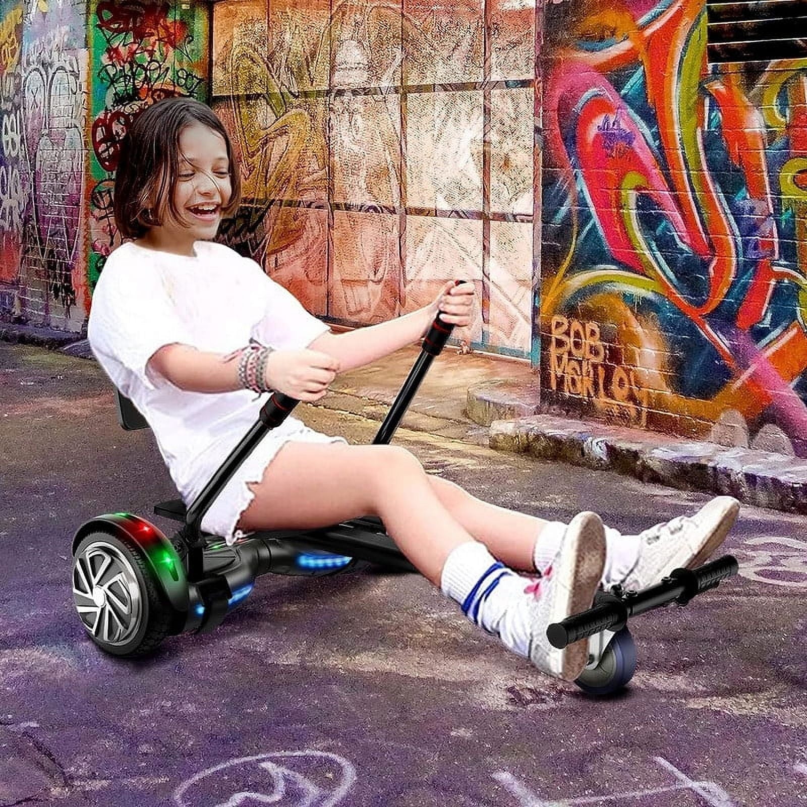 LIEAGLE Hoverboard with Seat Attachment, 6.5 inch Self Balancing Scooter S62540