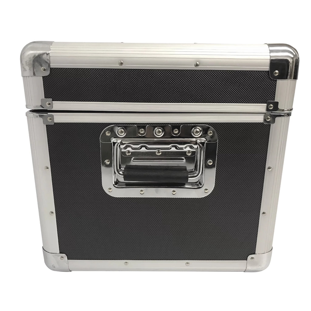 Classic Acts Vinyl Record Album Storage Case – Aluminum LP Crate, Holds 150 Records H60020