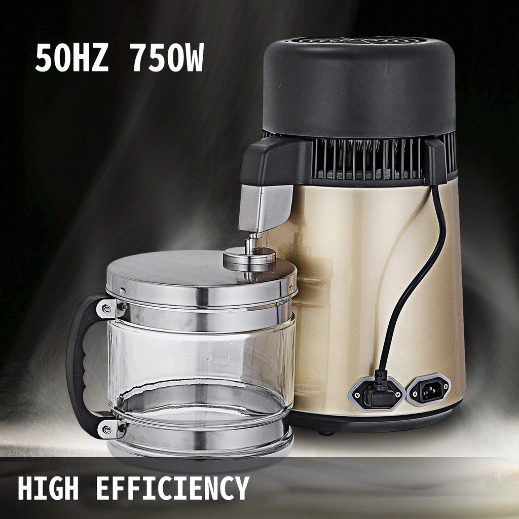 BENTISM Countertop Water Distiller Machine 4L Stainless Steel Purifier I52049
