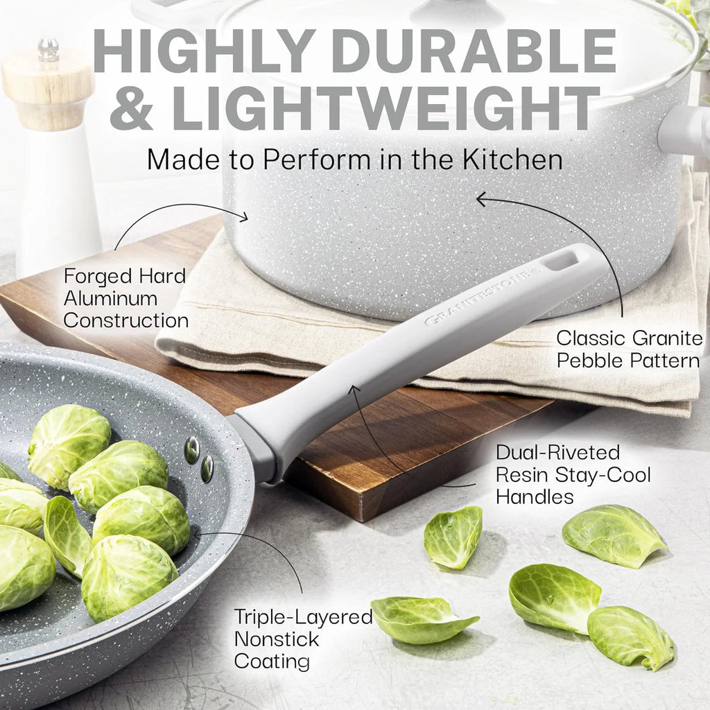 Granitestone 20 Pc Non Stick Pots and Pans Set Q65423