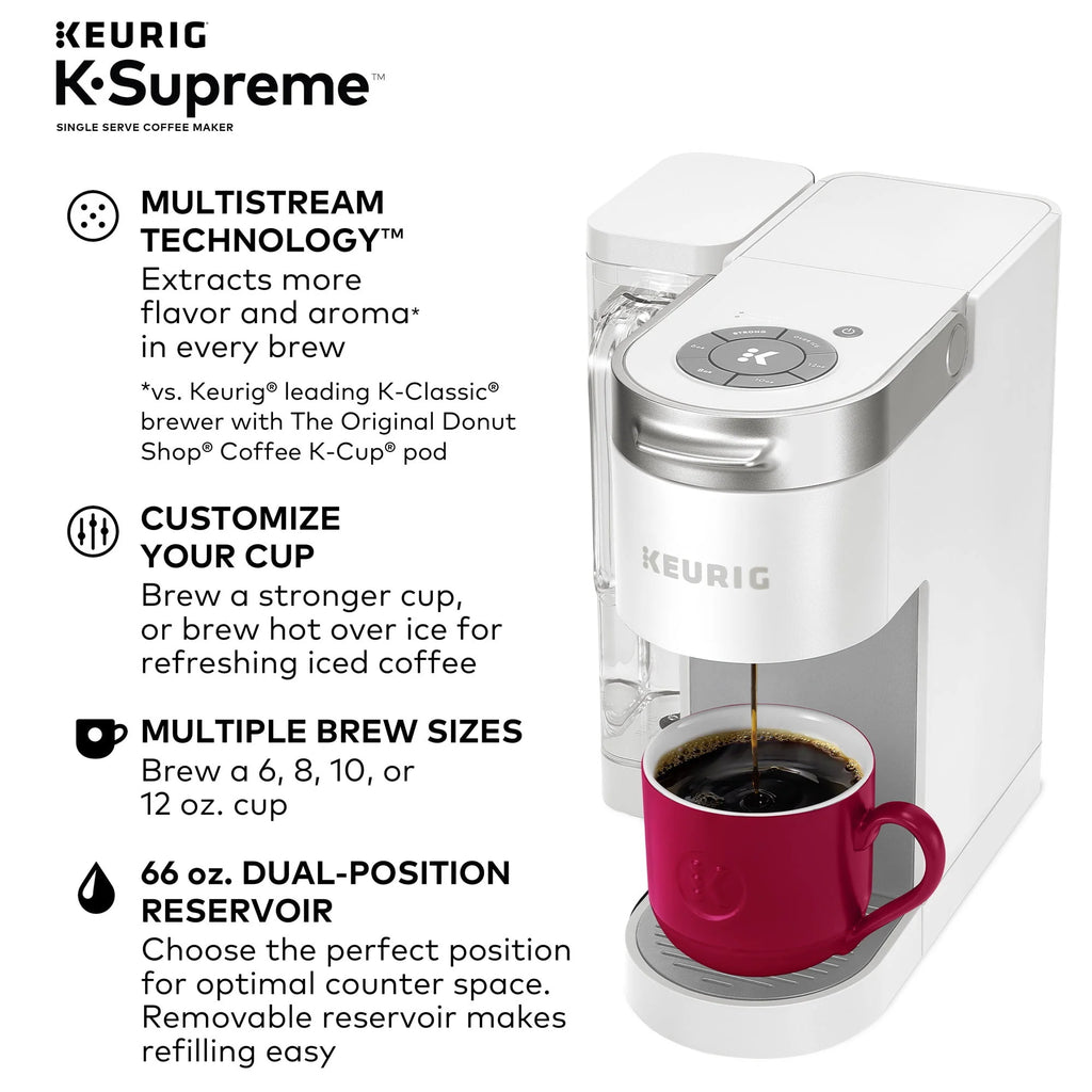Keurig K-Supreme Single-Serve K-Cup Pod Coffee Maker, Black M388