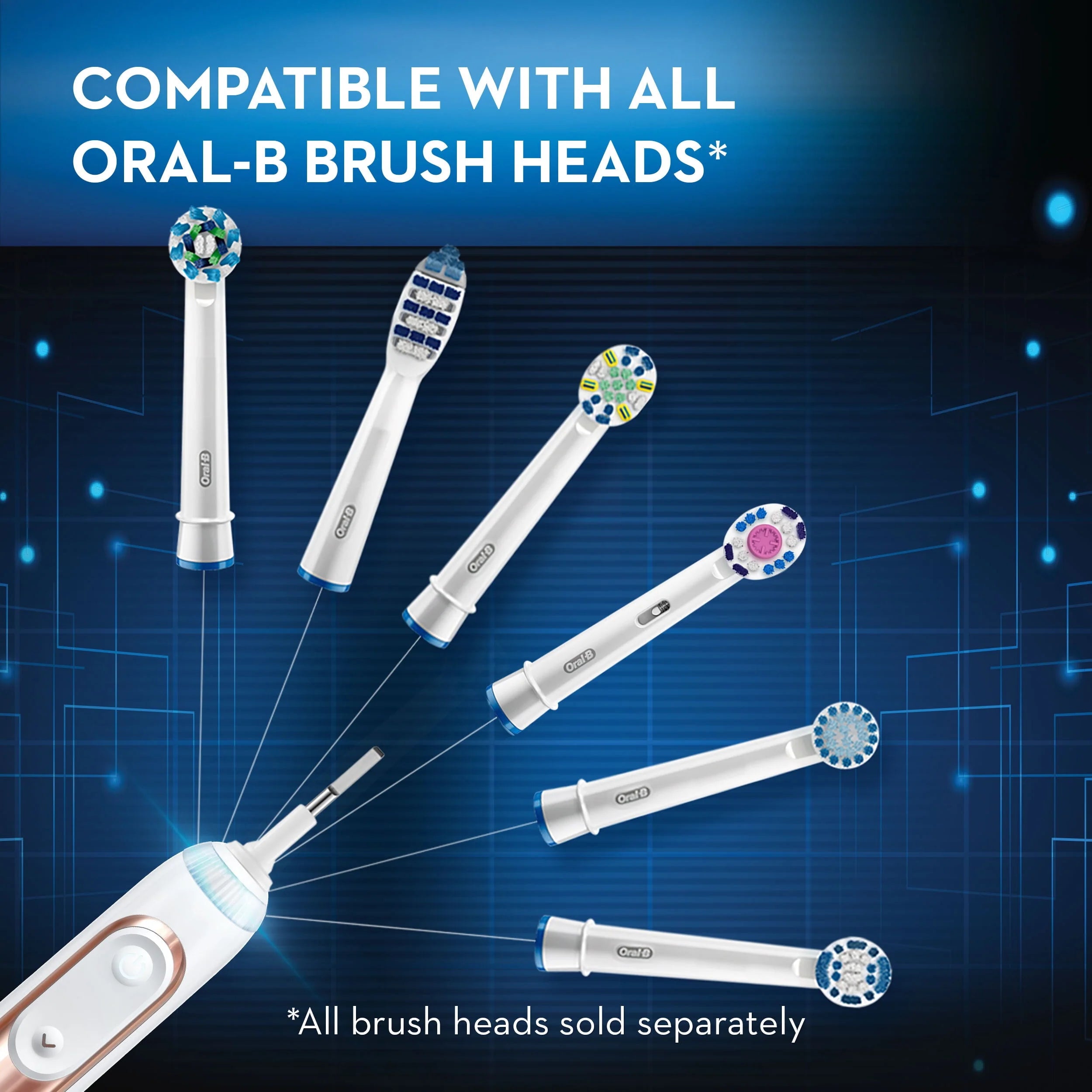 Oral-B Genius 6000 Rechargeable Electric Toothbrush, Rose Gold V276