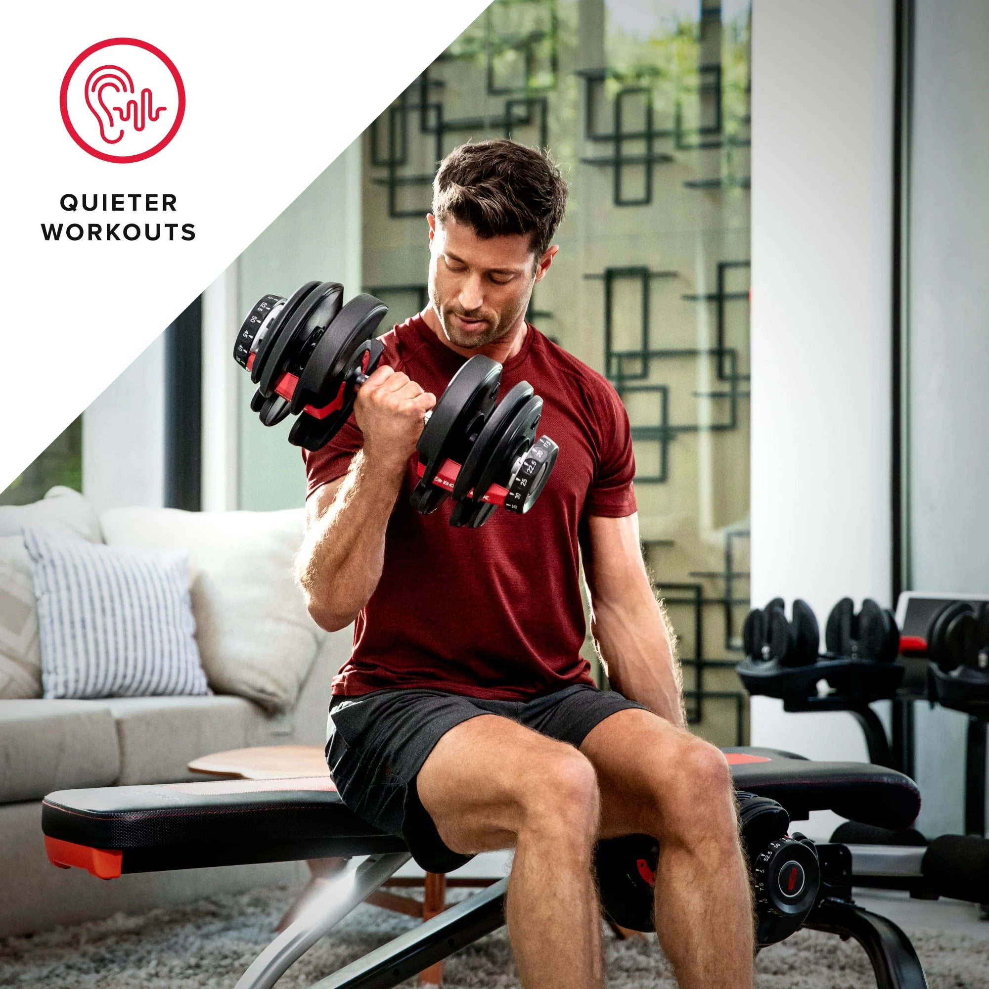 Bowflex SelectTech 552 Adjustable Dumbbell, Single B2167