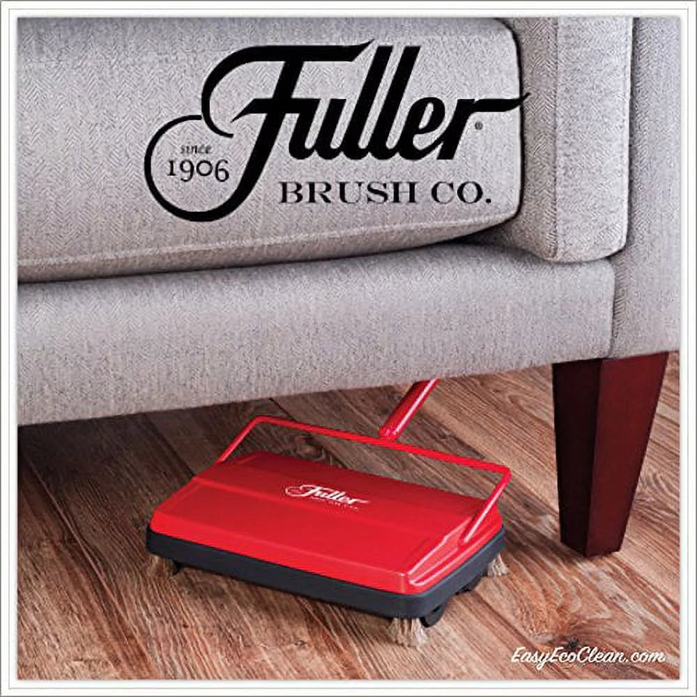 Fuller Brush 17052 Electrostatic Carpet & Floor Sweeper, 9" Cleaning Path, Lightweight, Red N332