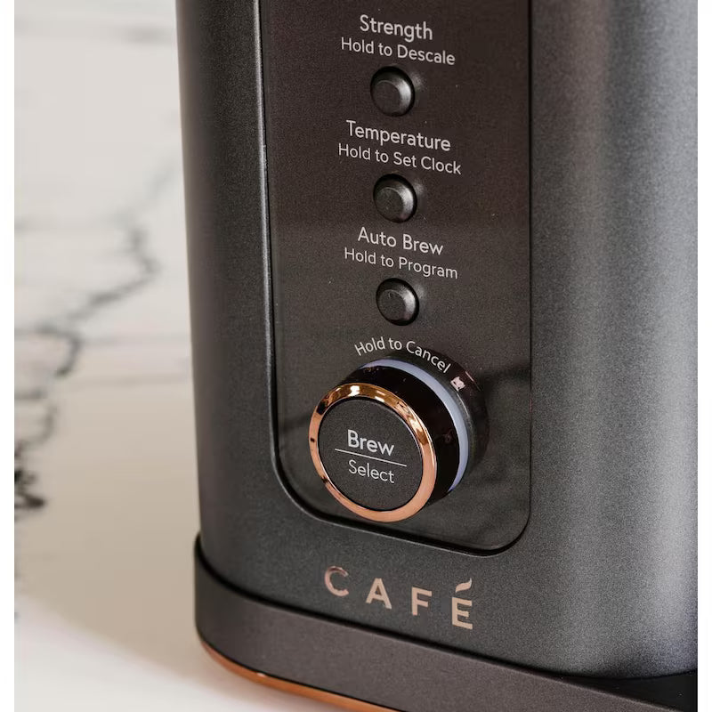 10 Cup Matte Black Drip Coffee Maker with Thermal Carafe X313