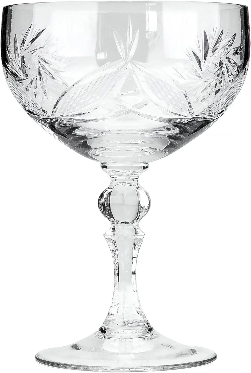 Crystal CR6701 8 Oz Champagne Coupe Glasses Set of 6 J33762