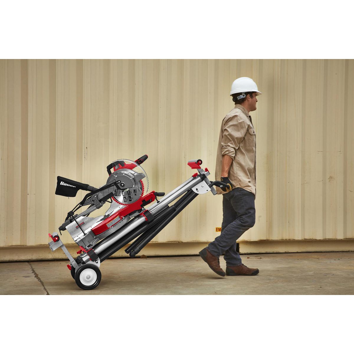 BAUER 400 lb. Mobile Folding Miter Saw Stand L974