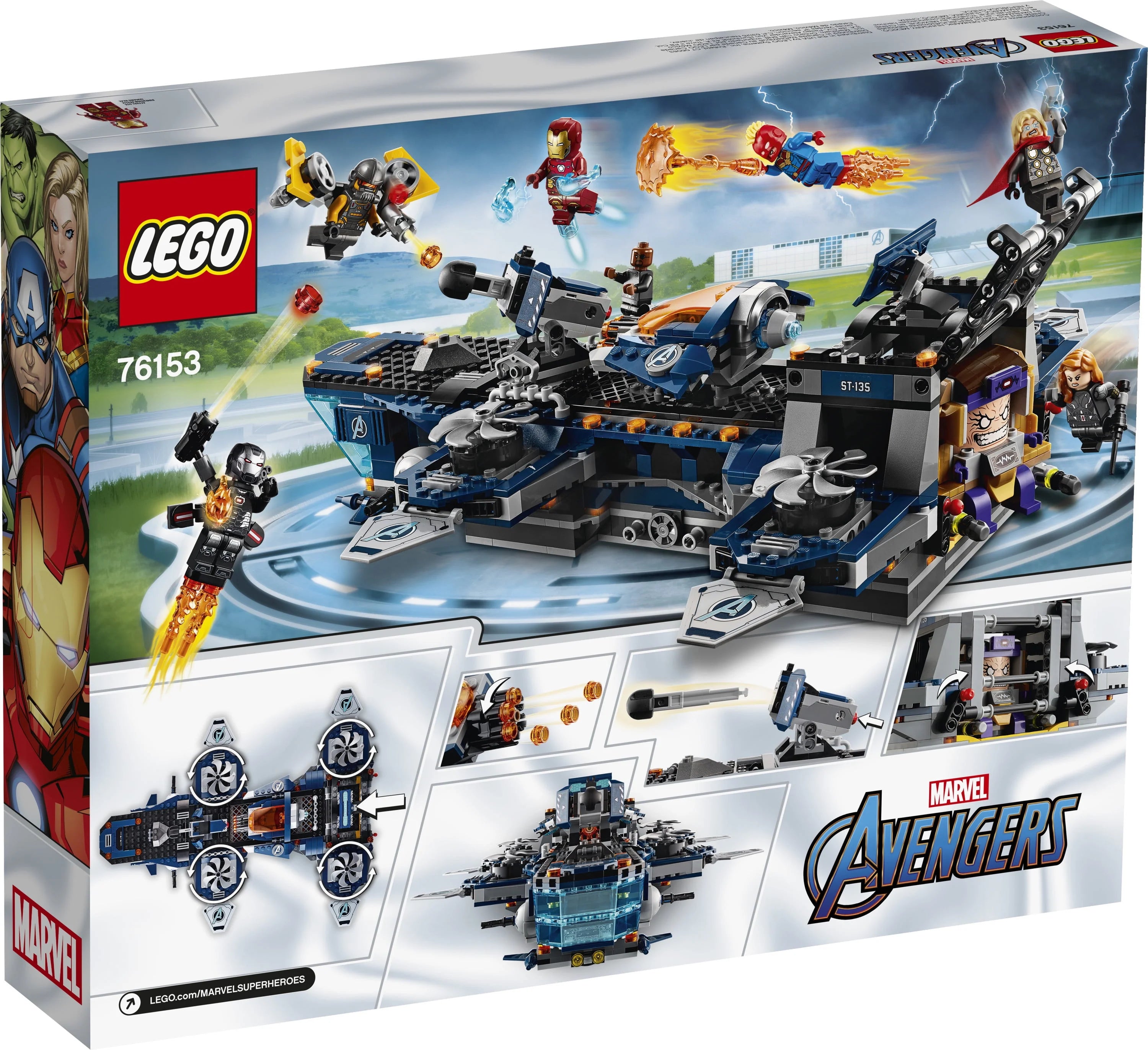 LEGO Marvel Avengers Helicarrier 76153 Building Toy with Minifigures X97848