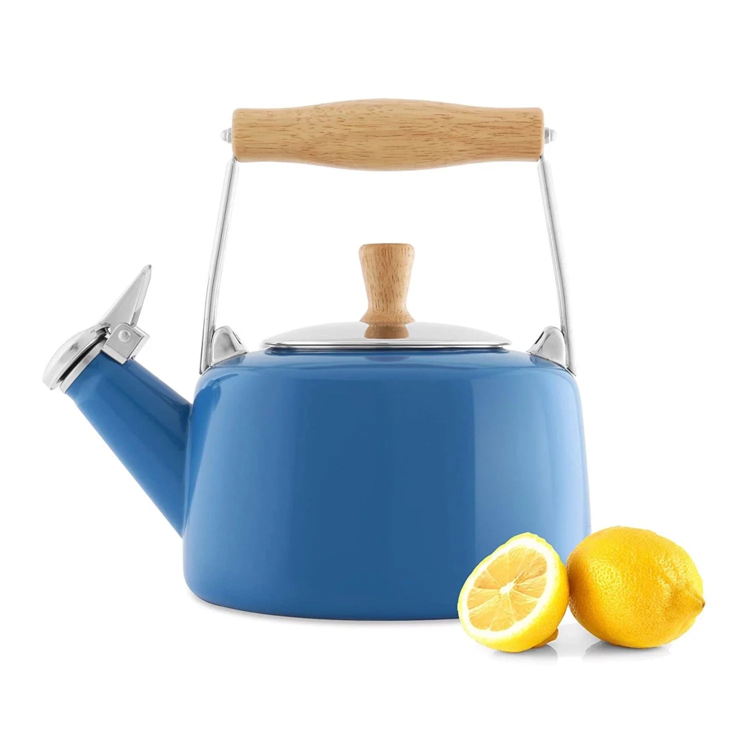 Chantal 1.4-Quart Enamel-on-Steel Sven Tea Kettle (Blue Cove) H8921