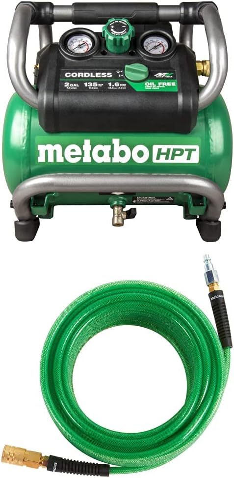 Metabo HPT 36V MultiVolt Cordless Air Compressor, Tool Only, 135 Max PSI, 2-Gallon P394180