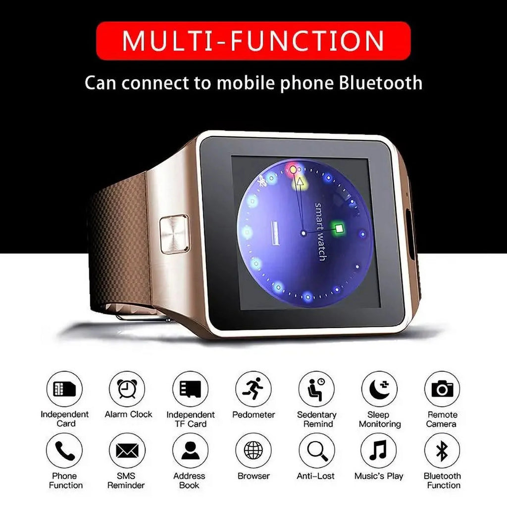 DZ09 Bluetooth Smart Watch for Men Women with Camera S648902