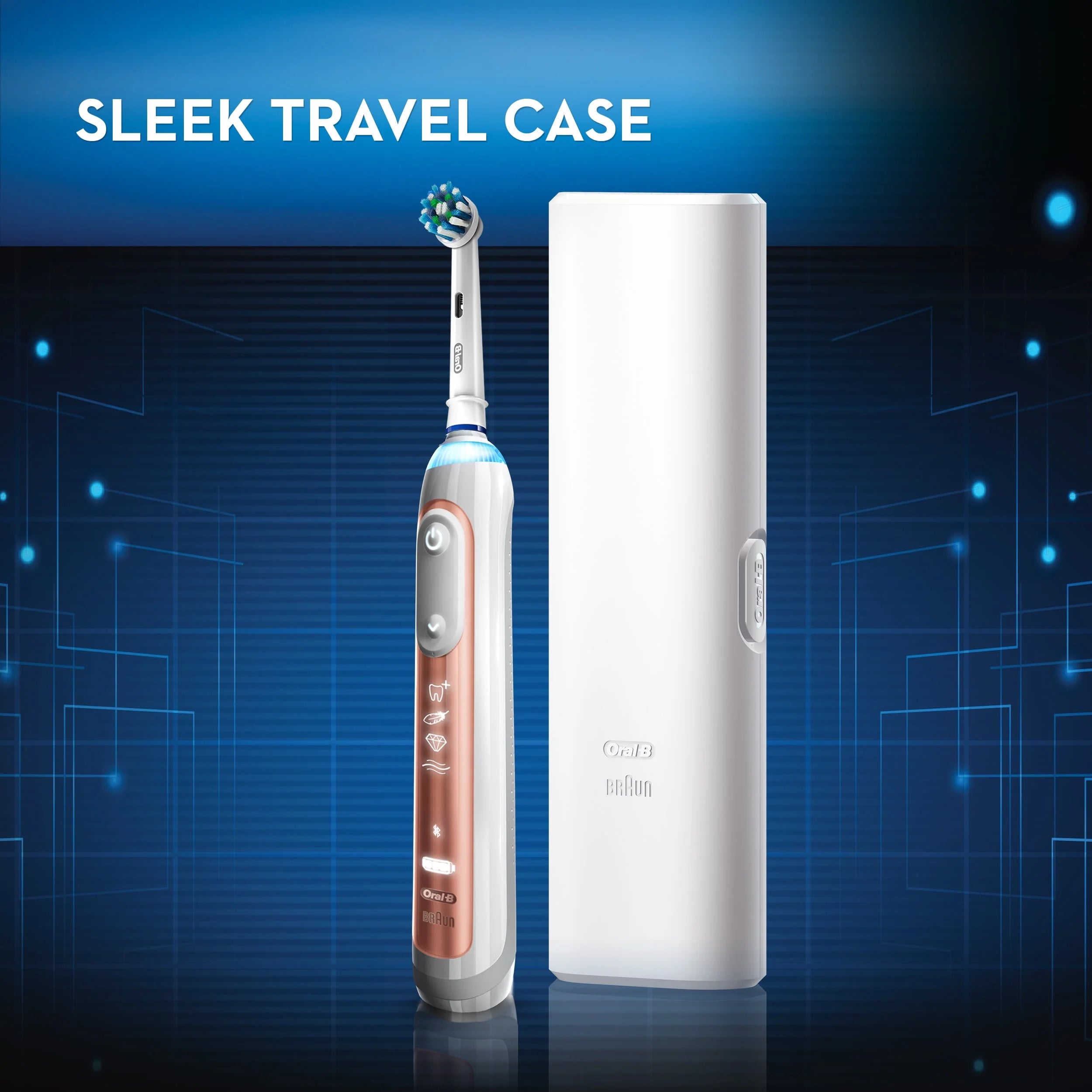 Oral-B Genius 6000 Rechargeable Electric Toothbrush, Rose Gold V276