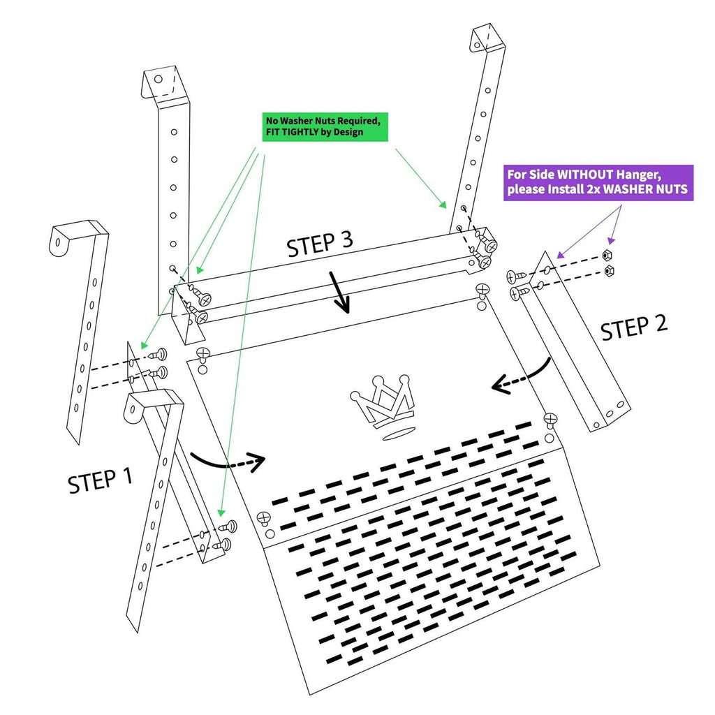 Extra Large Hanging Turtle Basking Platform with Foot Grips L523072