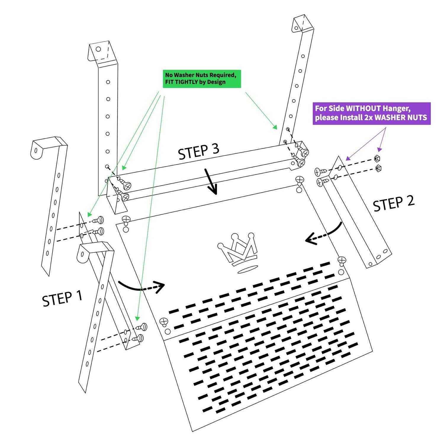 Extra Large Hanging Turtle Basking Platform with Foot Grips L523072