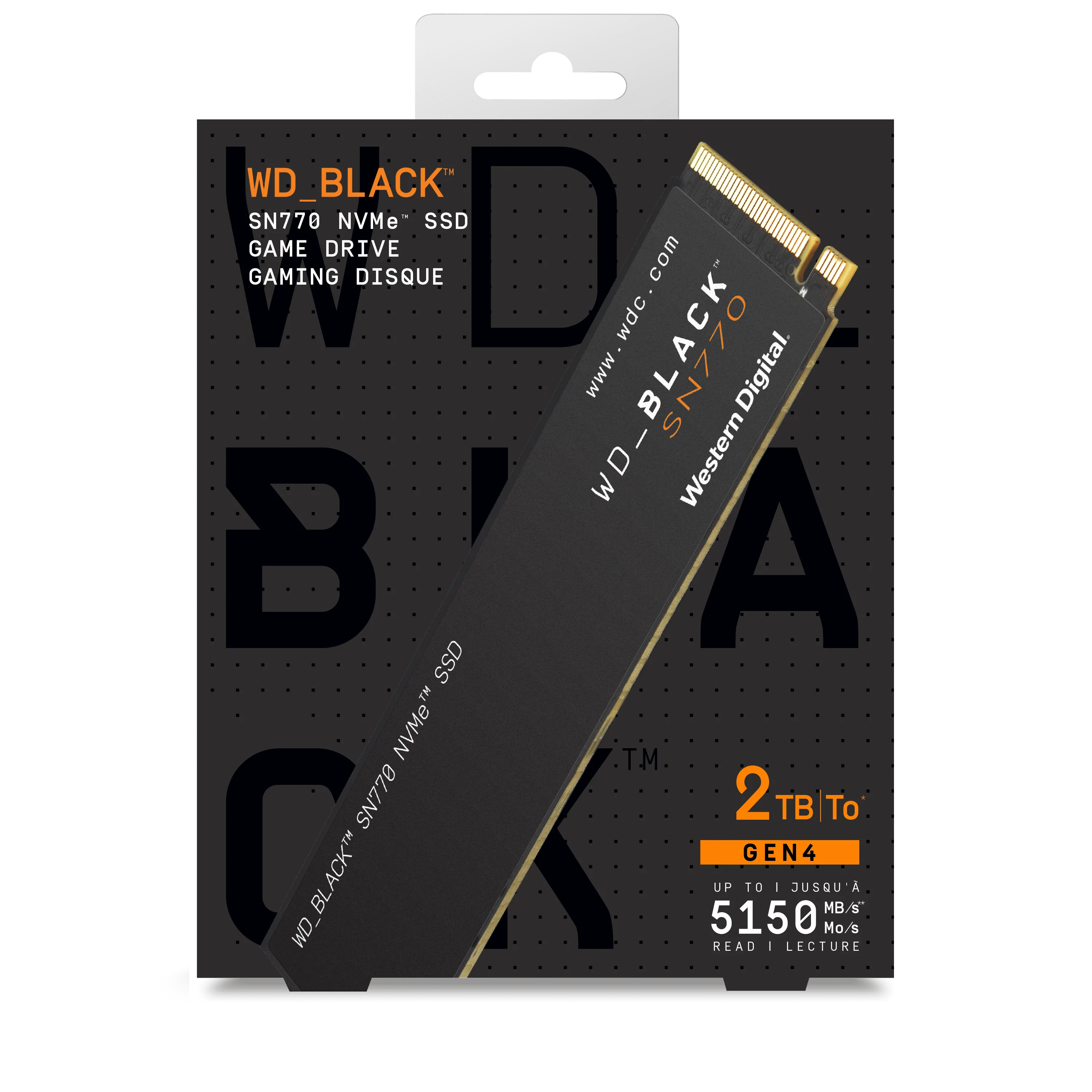 WD_BLACK 2TB SN770 NVMe PCIe 4.0 M.2 Internal SSD E6528