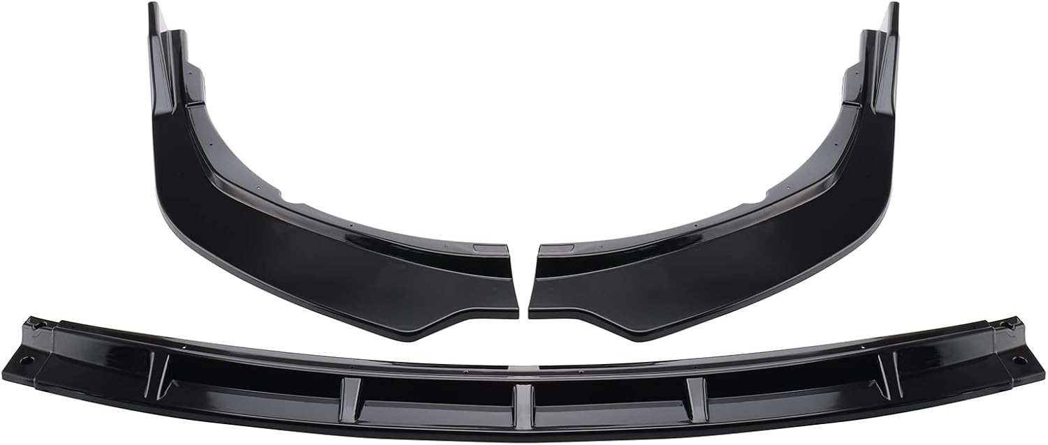 MotorFansClub 3Pcs Front Bumper Lip for Camry SE XSE 2021+, ABS Glossy Black Y39974