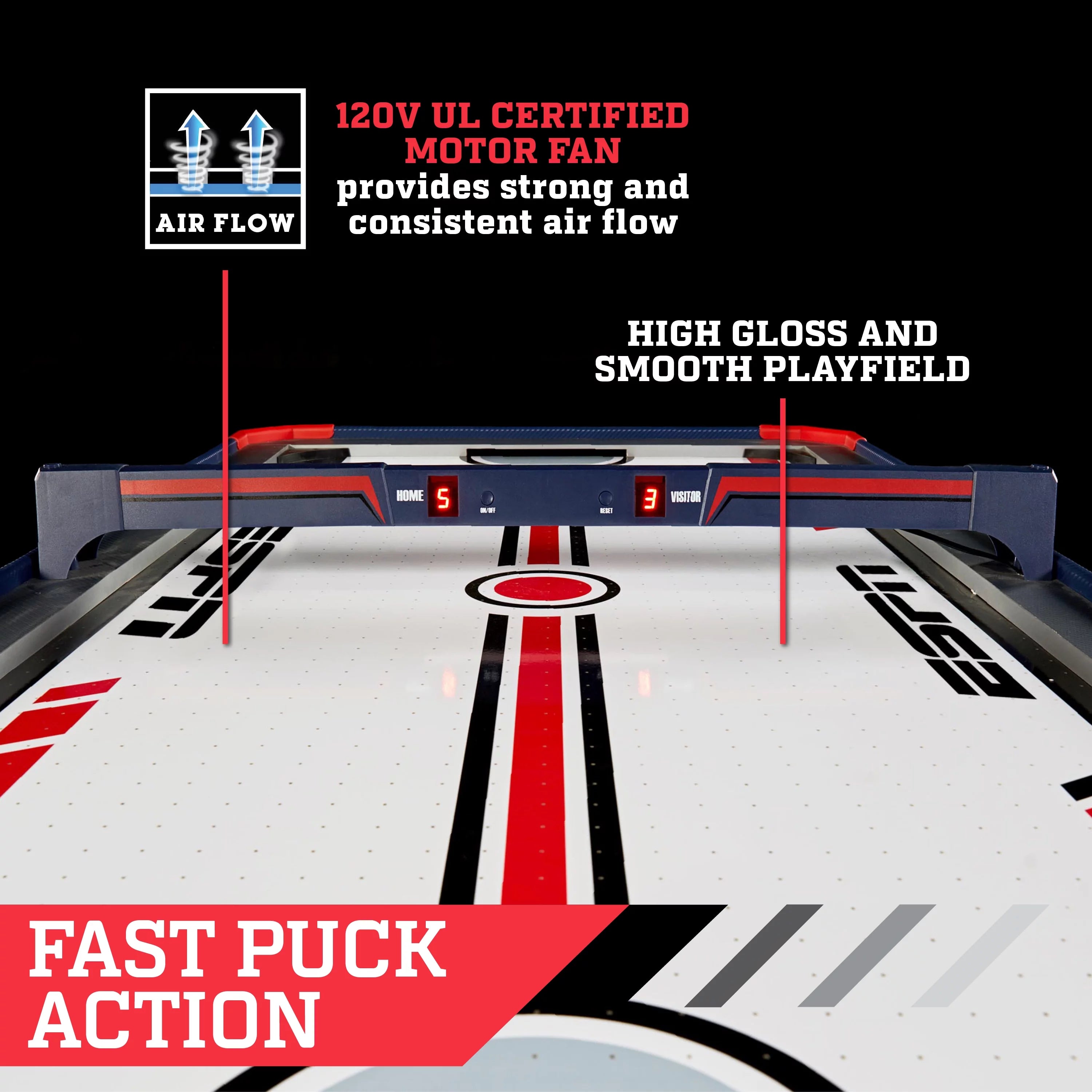 ESPN Air Powered Hockey Table with Electronic Scorer O202