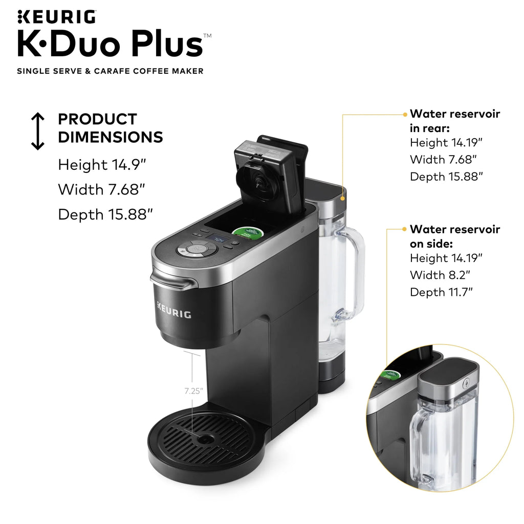 Keurig K-Duo Plus Single Serve & Carafe Coffee Maker F4389