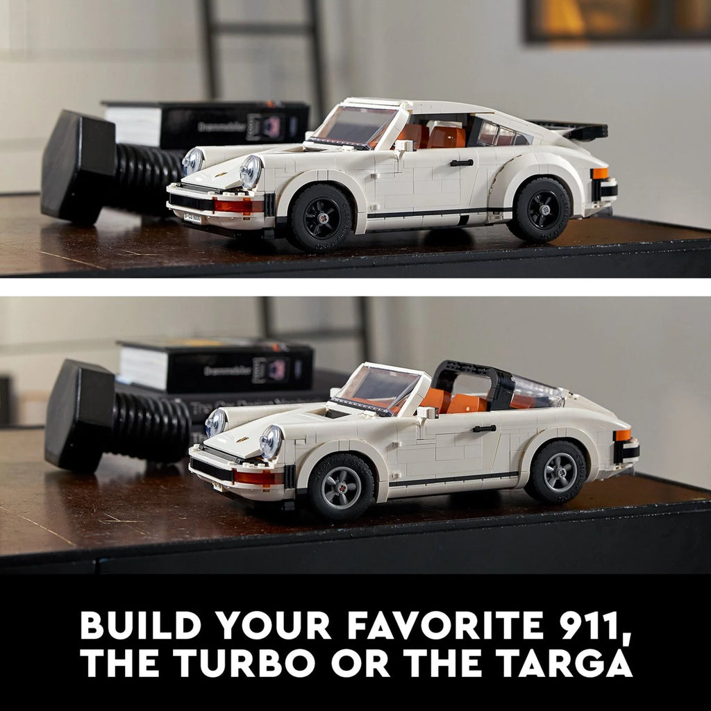 LEGO Icons Porsche 911 10295 Building Kit, 2in1 Turbo Targa Model Car Set R102