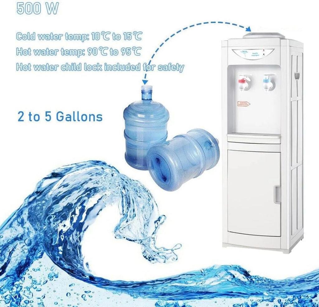 Hot & Cool Top Loading Water Cooler Dispenser with Child Safety Lock B155