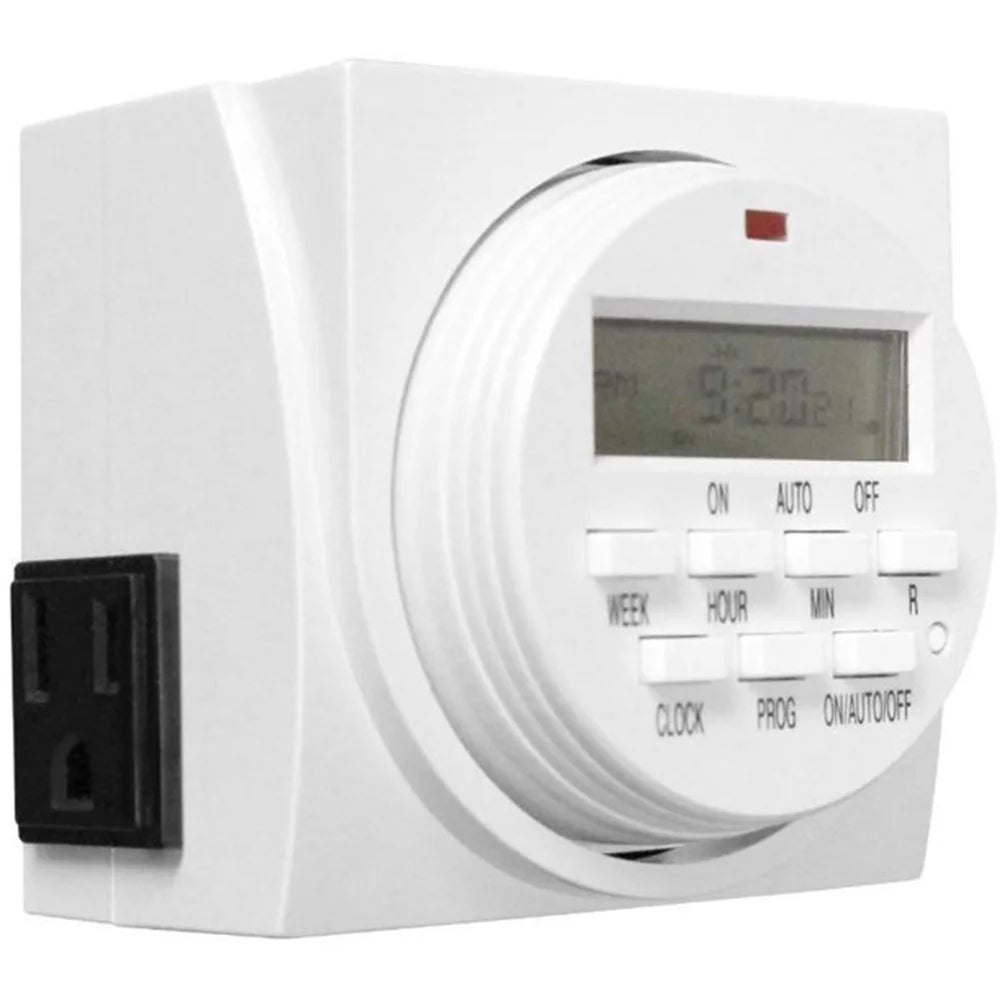 iPower 7 Day Digital Programmable Timer, Dual Outlet, 2 Pack F92537