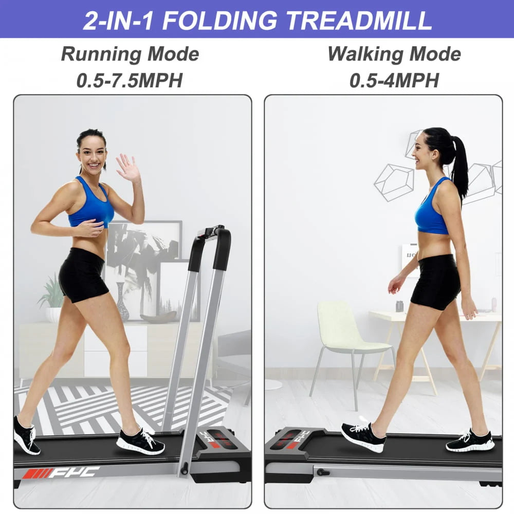 Folding Treadmill with Incline 2.5HP for Home, Bluetooth & Heart Rate Sensor U3414