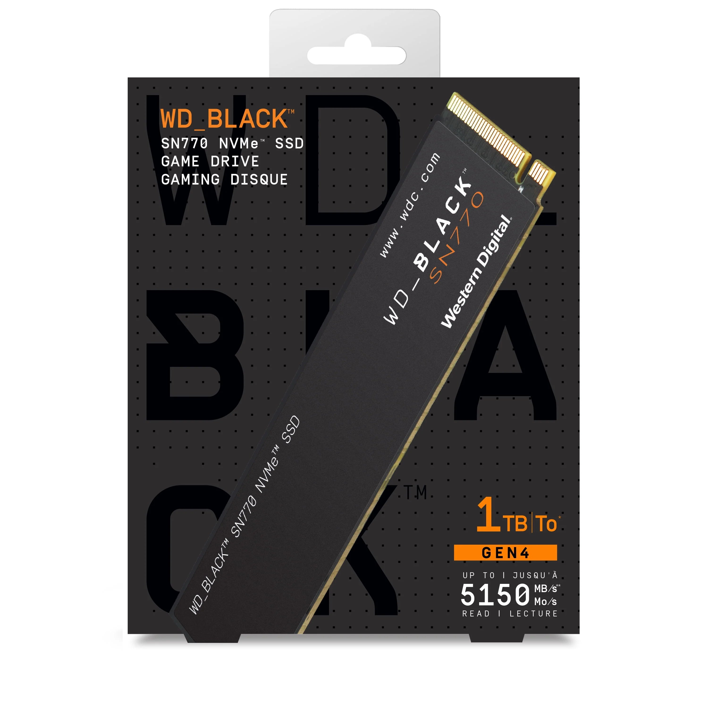WD_BLACK 2TB SN770 NVMe PCIe 4.0 M.2 Internal SSD E6528