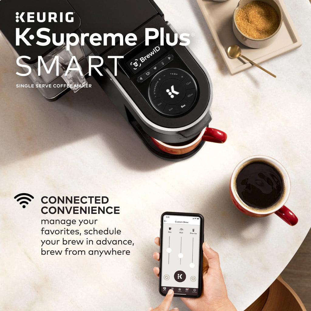 Keurig K-Supreme Plus Smart Single Serve Coffee Maker, Black P4286