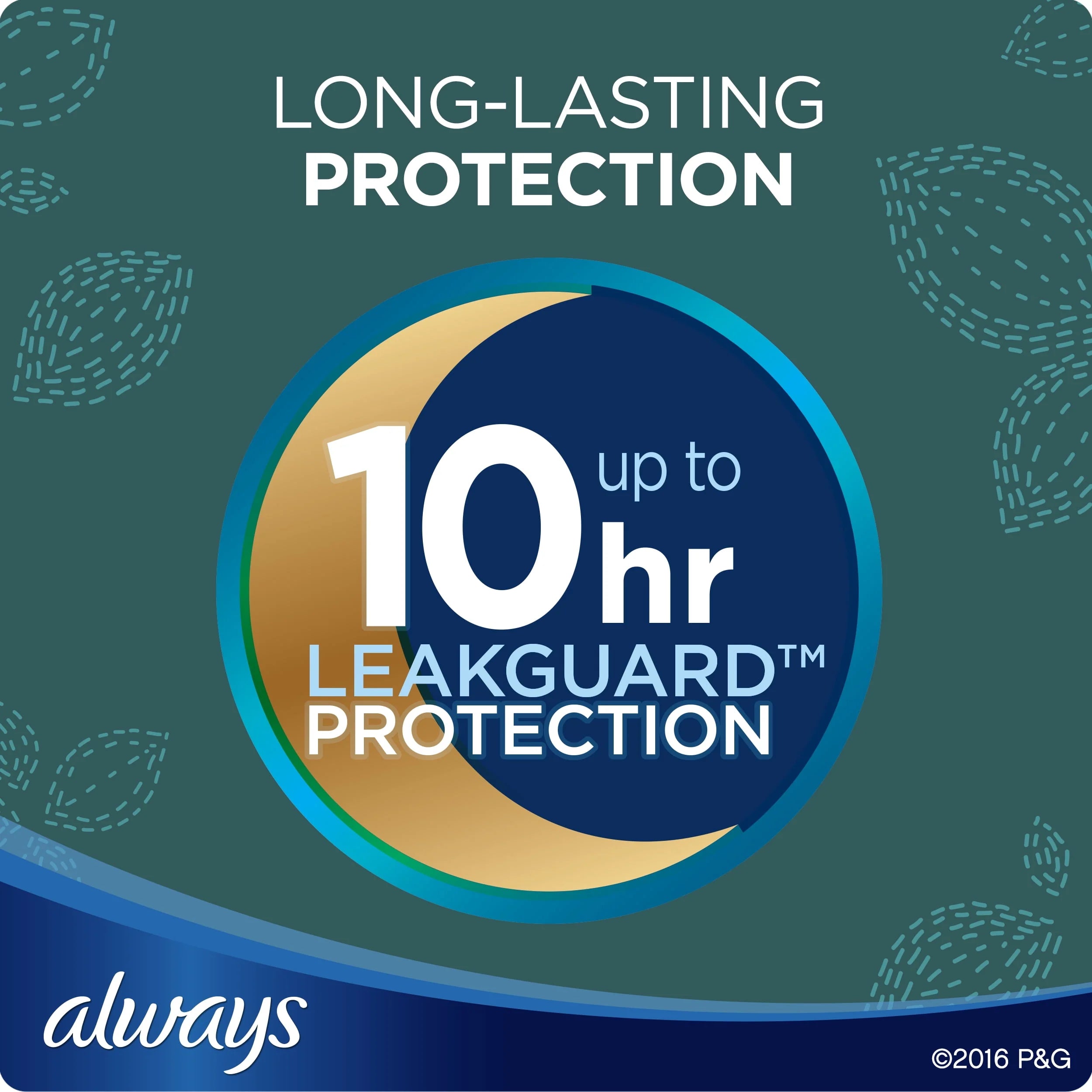 Always Ultra Thin Overnight Pads with Wings Size 4, 36 Count L6469