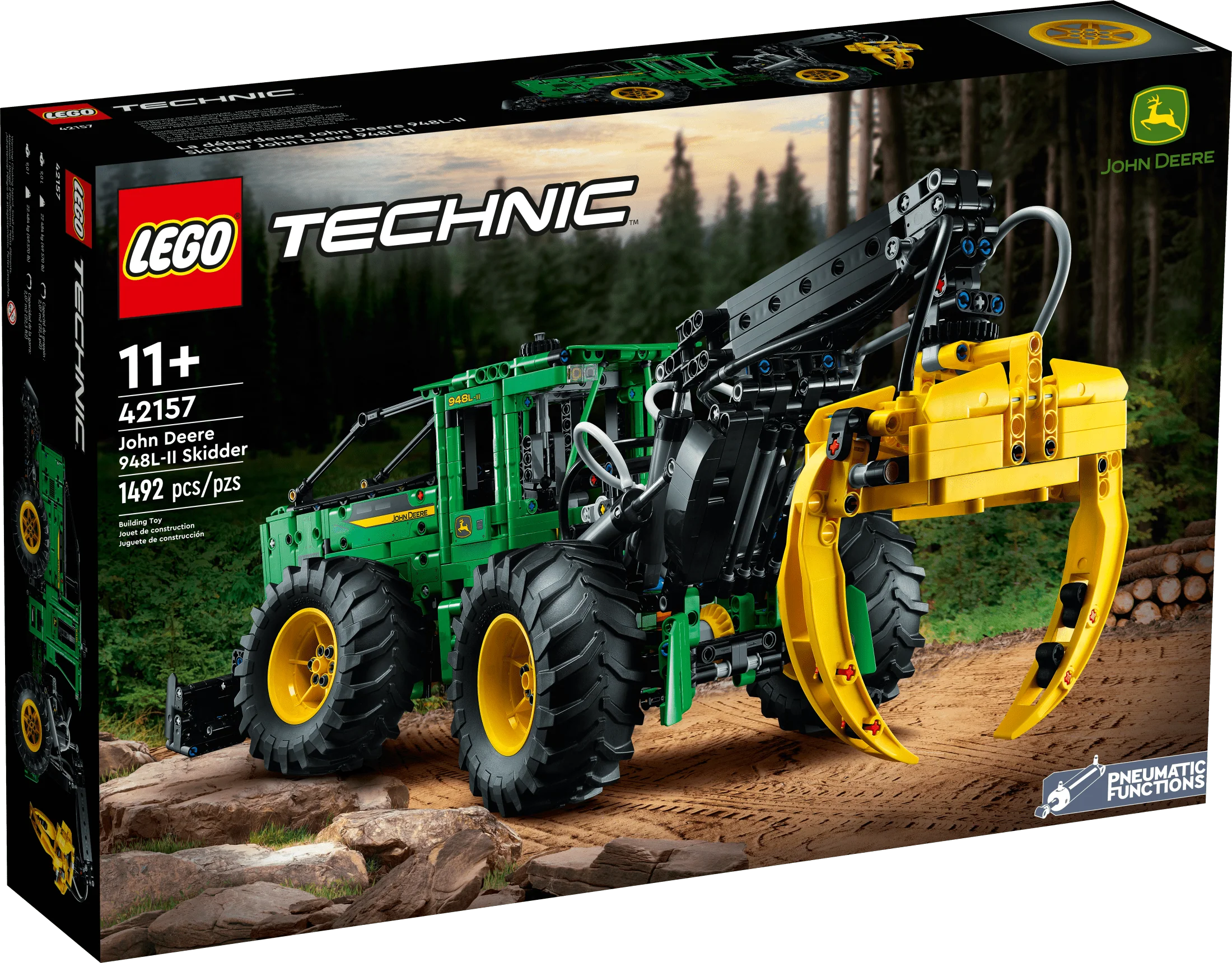 LEGO Technic John Deere 948L-II Skidder 42157 Building Kit for Kids Ages 11+ Y307079