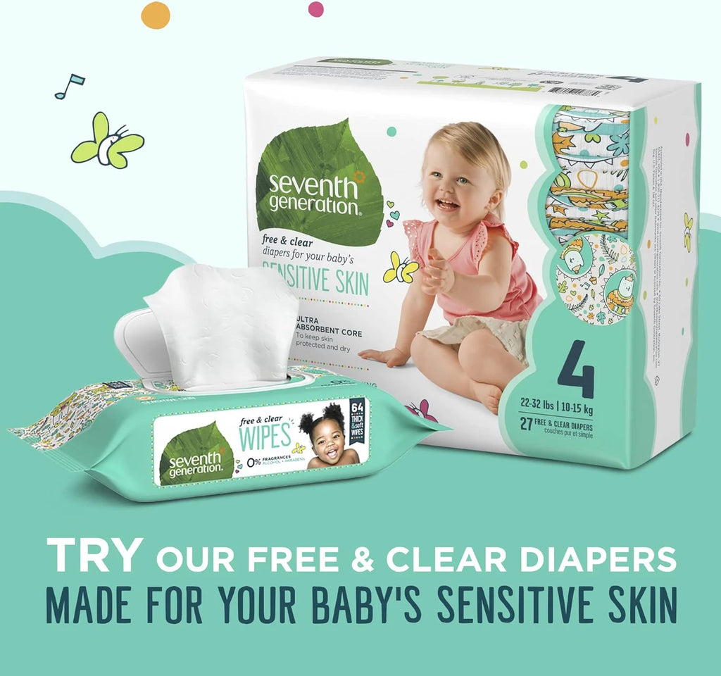 Seventh Generation Baby Wipes Sensitive Protection, 768 Count K273240