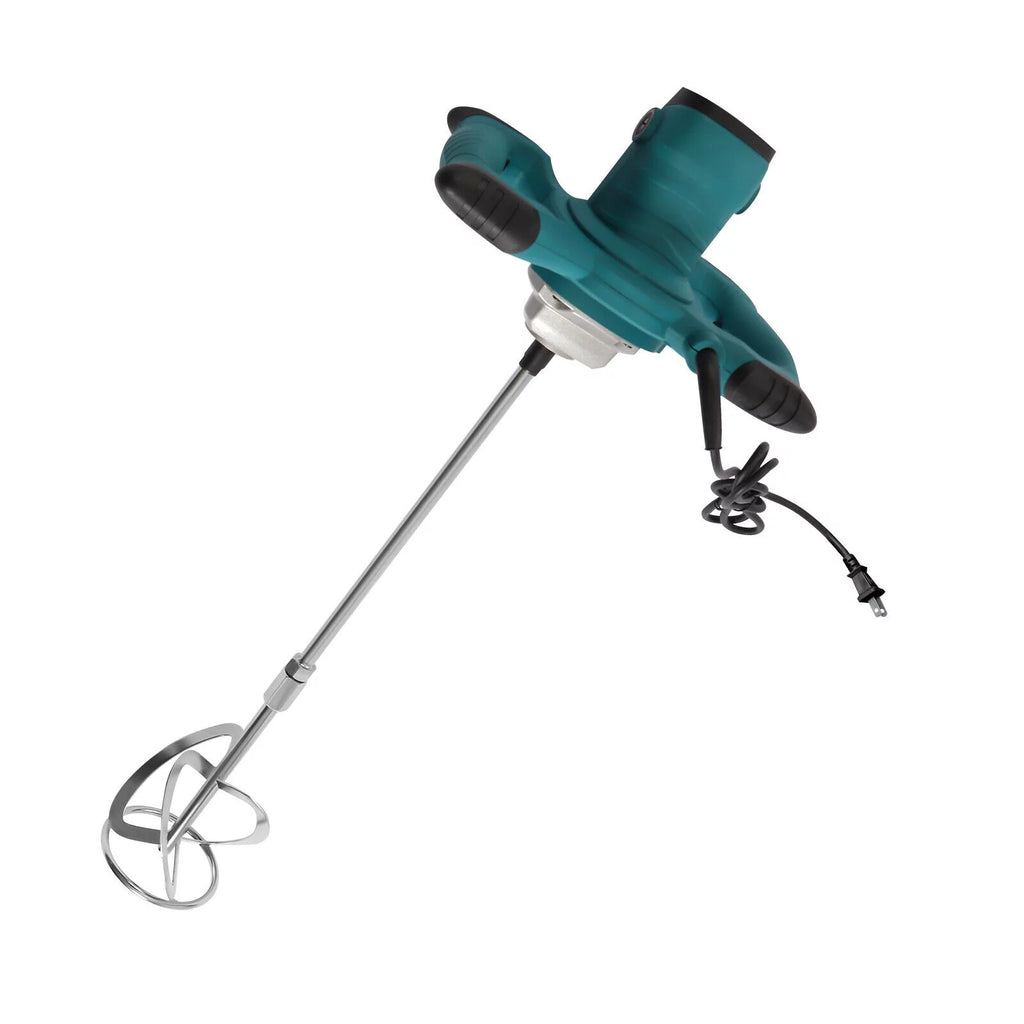 MIDUO 2100W Electric Cement Mixer Handheld Concrete Mortar Paint Mixing 6Speed Stirrer New