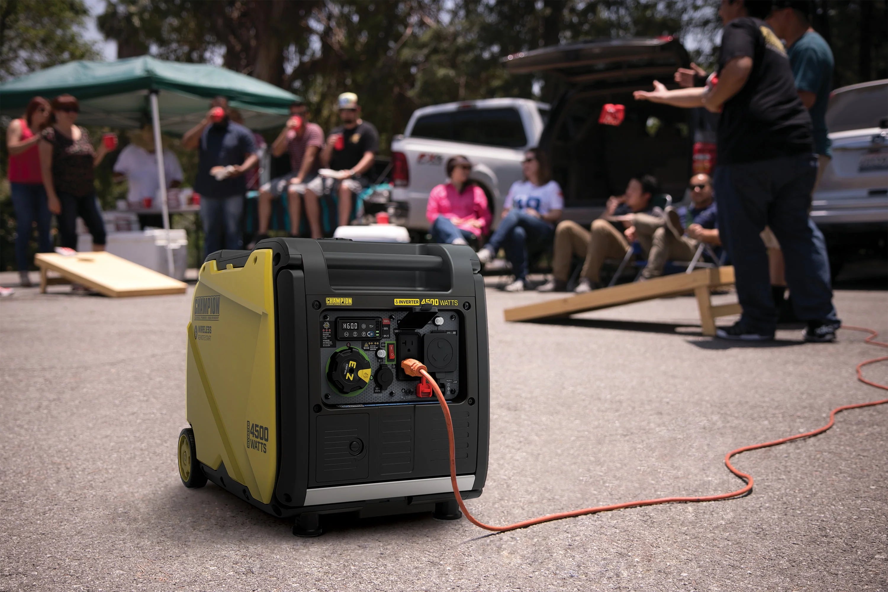 Champion Power Equipment 4500-Watt Inverter Generator with CO Shield E7417