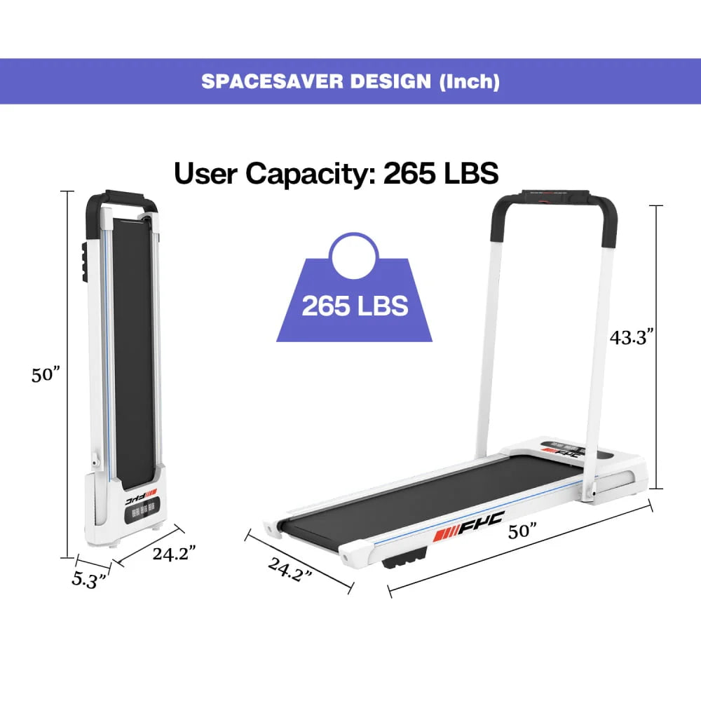 Folding Treadmill with Incline 2.5HP for Home, Bluetooth & Heart Rate Sensor U3414