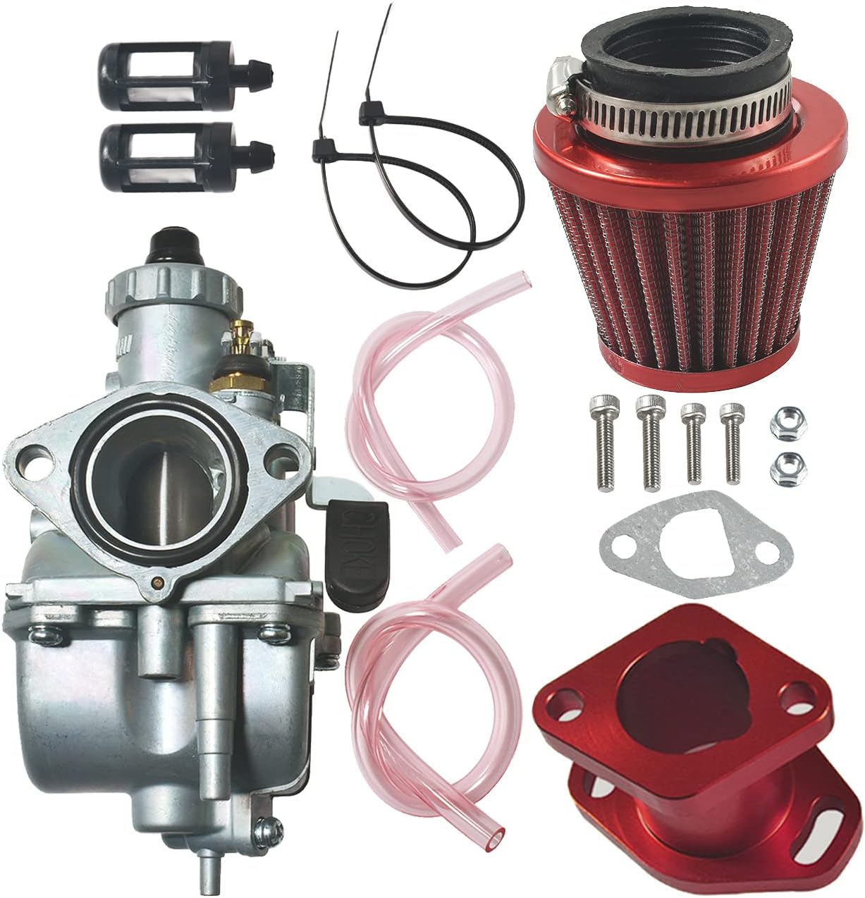 VM22 26mm Carburetor for Predator 212cc GX200 Engine with Intake Manifold Air Filter, 2 Pack E295