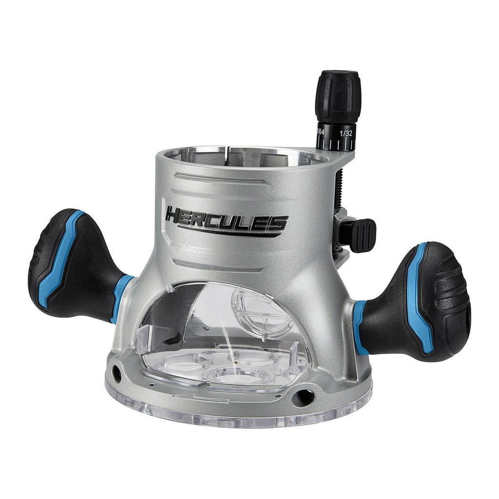 HERCULES 12 Amp Variable-Speed Fixed Base Router with Plunge Base Kit Q352