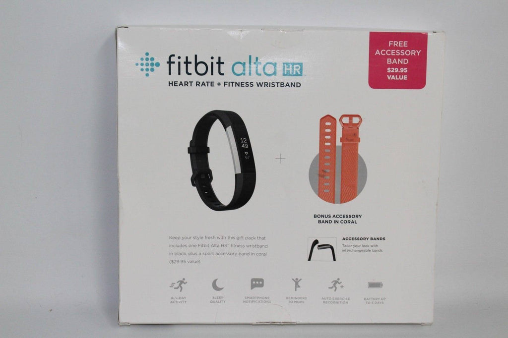 Fitbit Alta HR Activity Tracker with Heart Rate Monitor, Small, Black/Stainless Steel R295