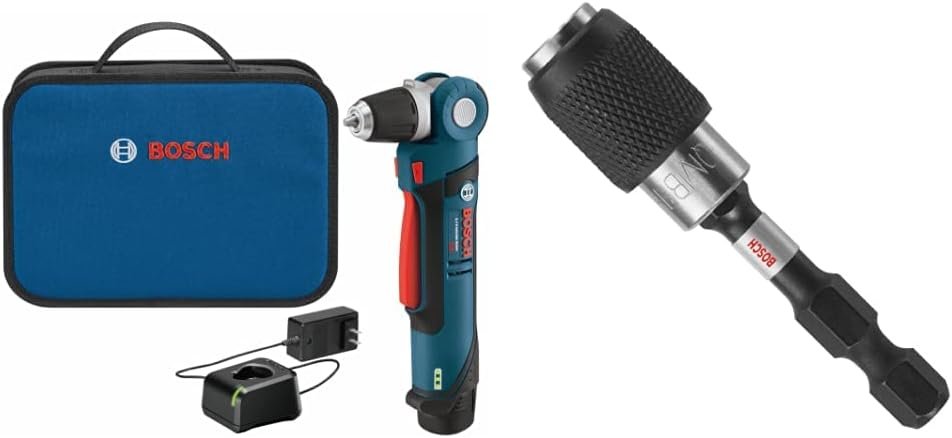 BOSCH PS11-102 12V Max 3/8-Inch Right Angle Drill/Driver Kit with Battery and Charger Z546861