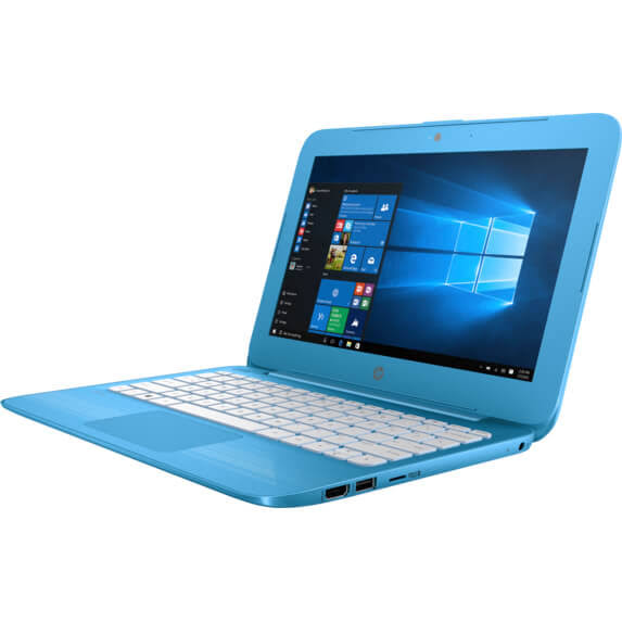 HP Stream 11-y010nr 11.6" Laptop, Celeron N3060, 4GB RAM, 32GB SSD, Aqua Blue V366760
