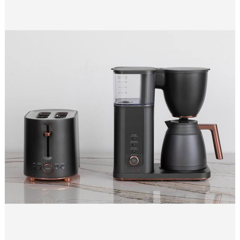 10 Cup Matte Black Drip Coffee Maker with Thermal Carafe X313