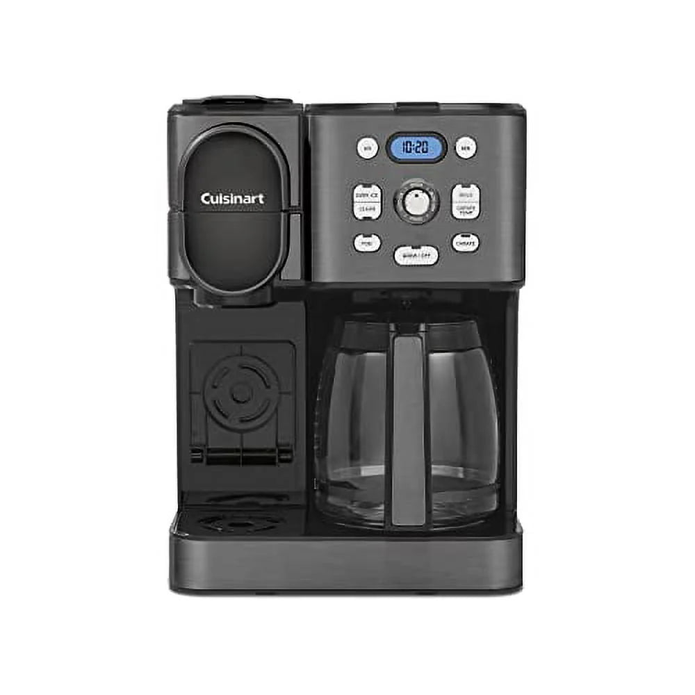Cuisinart 2-in-1 Center Combo Coffee Maker, Black Stainless M586022