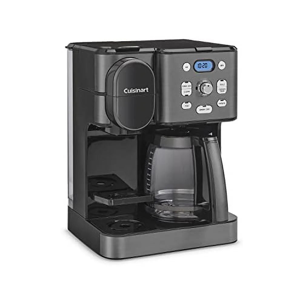 Cuisinart 2-in-1 Center Combo Coffee Maker, Black Stainless M586022