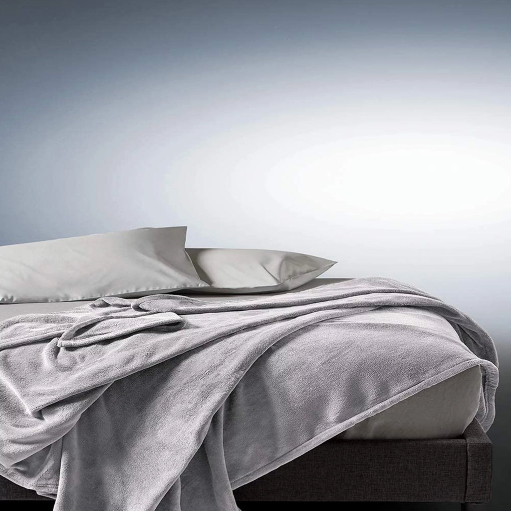 Sunbeam Premium Soft Electric Heated Queen Blanket Brushed Nickel E86534