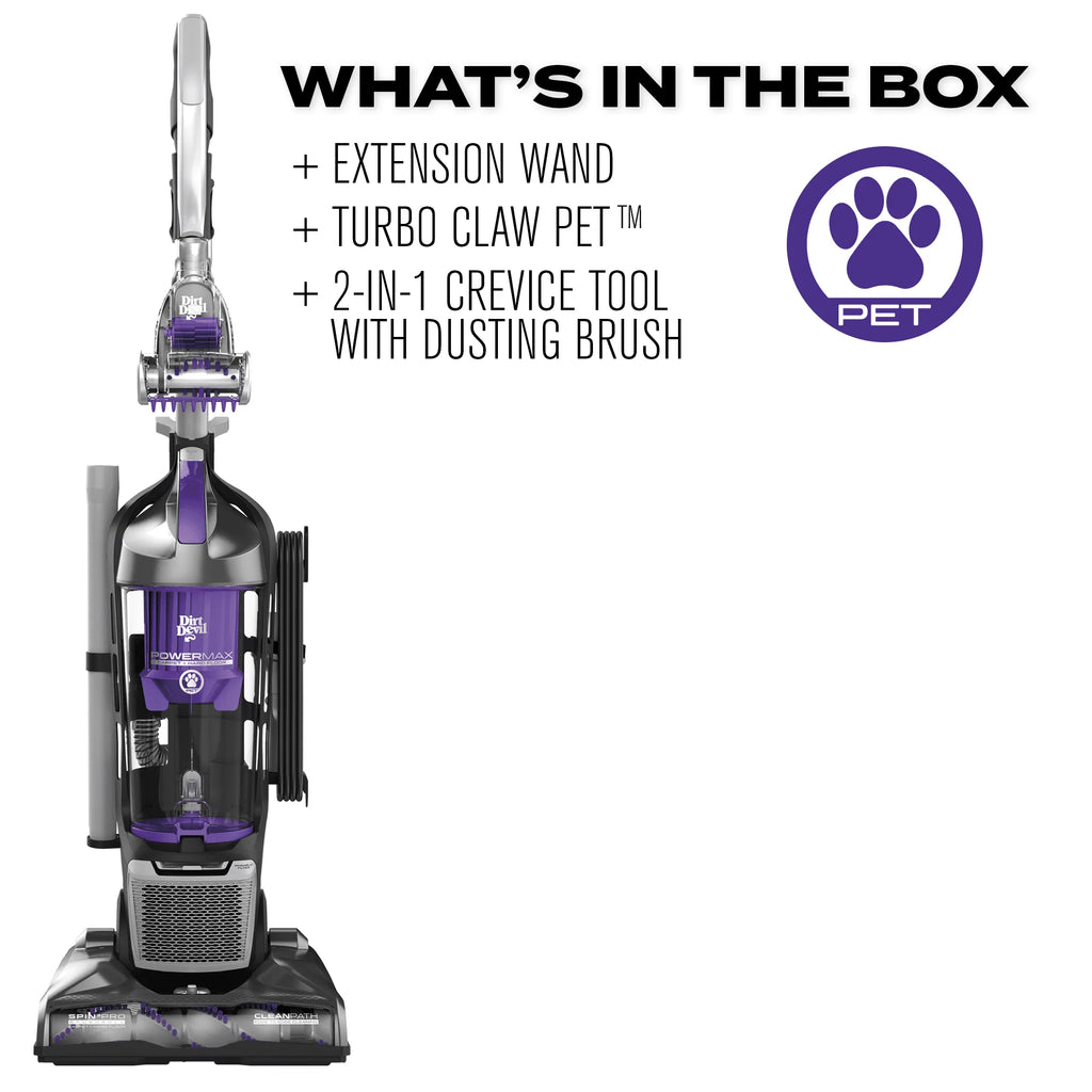 Dirt Devil Power Max Pet Upright Vacuum Cleaner UD76710 T19562