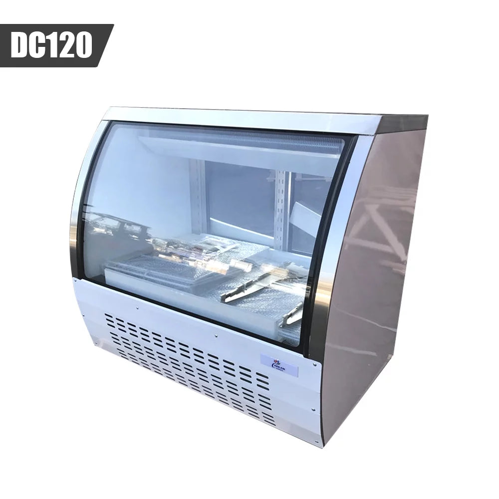 18 Cu Ft 48 in Deli Display Case Commercial Refrigerator with Curved Glass L6062