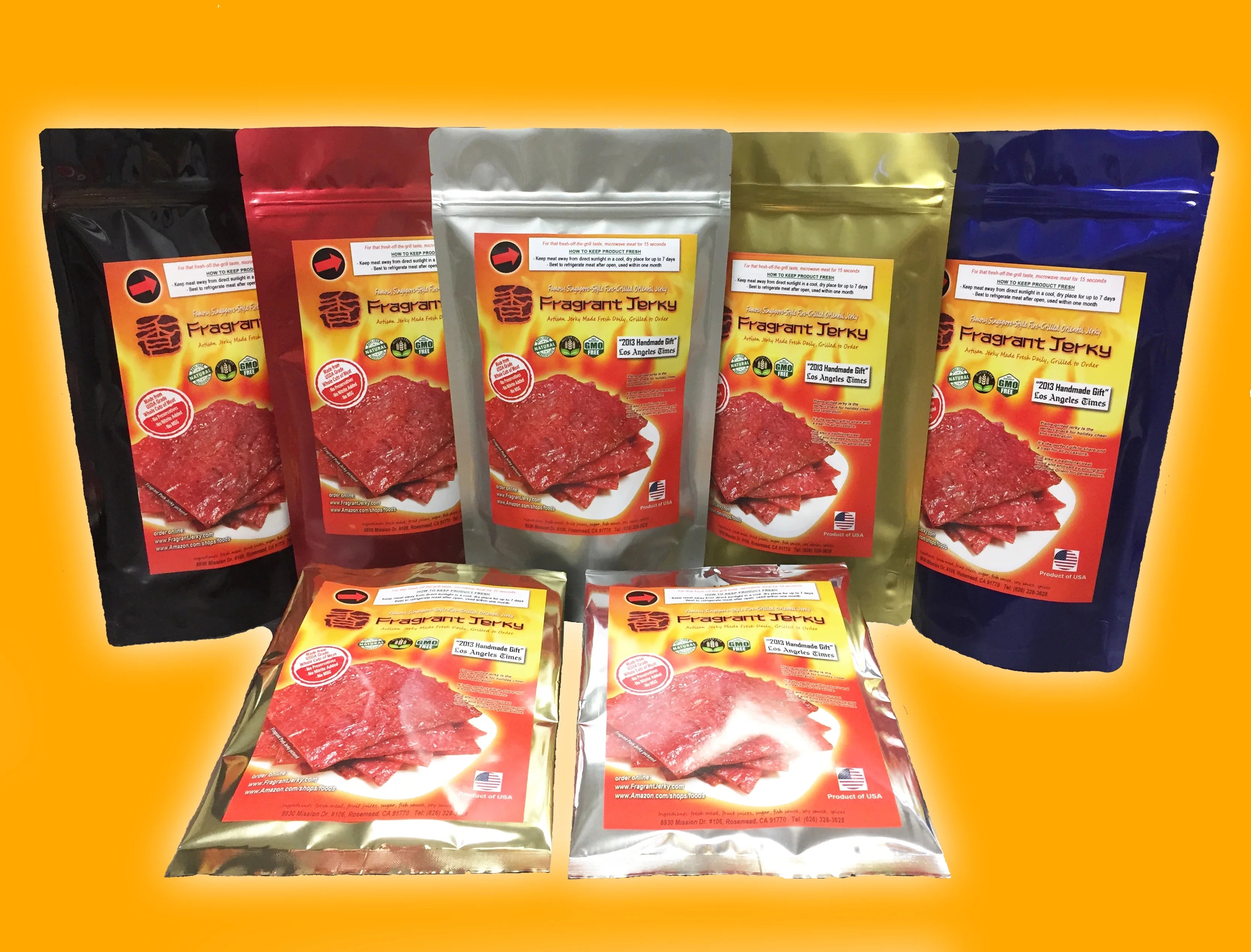 Singapore-Style Fire-Grilled Pork Jerky, Original Flavor, 8 oz. E847